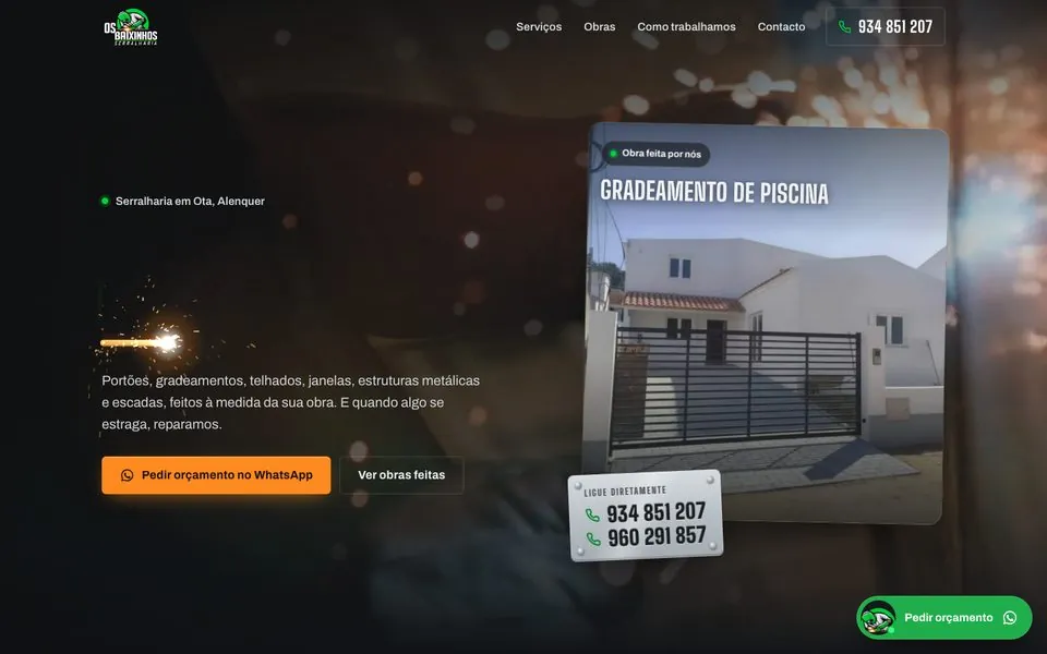 Site Os Baixinhos criado pela Adapt Media