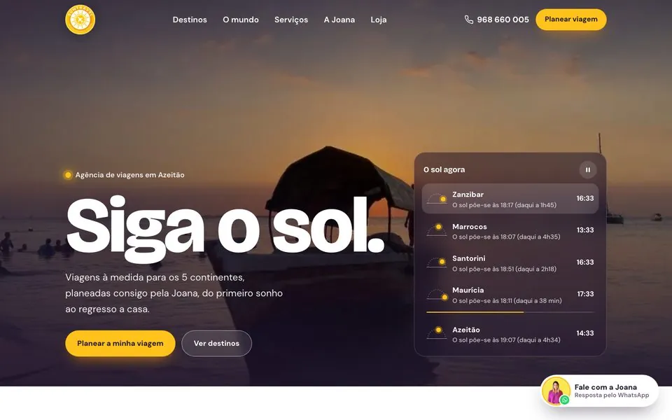 Site Suntravel criado pela Adapt Media